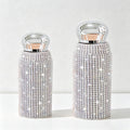 CouldNook Rhinestone Tumblers-6oz Stainless Steel Vacuum Insulated U-Shaped Eggshell Coffee Cup with Straw
