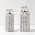 CouldNook Rhinestone Tumblers-6oz Stainless Steel Vacuum Insulated U-Shaped Eggshell Coffee Cup with Straw