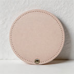 CouldNook PU Leather Rotating Compact Mirror - Portable Round Travel Mirror