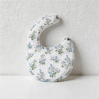 CouldNook Premium Cotton Baby Bib - Aesthetic Vintage Floral Drool Apron