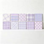 CouldNook Pastel Plaid Memo Pad - Aesthetic Non-Sticky Journaling Paper (200 Sheets)