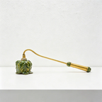 Vintage Enamel Candle Snuffer, Handheld Metal Candle Extinguisher