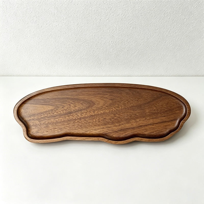 Acacia Wood Cloud Shaped Serving Plates - 2 Sizes for Tea, Snacks & Stylish Display