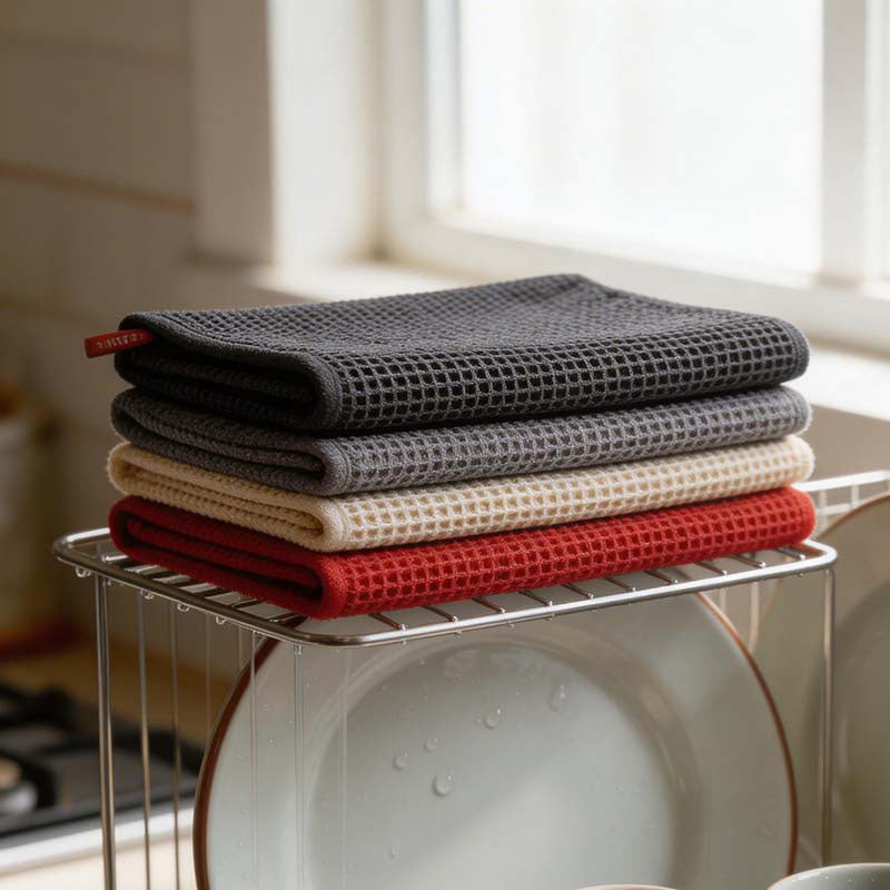 CouldNook Waffle Weave Towel - Quick Dry Honeycomb Dishcloth & Bath Towel