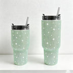 CouldNook 20/30oz Bling Rhinestone Car Tumbler - No Handle, Black Lid