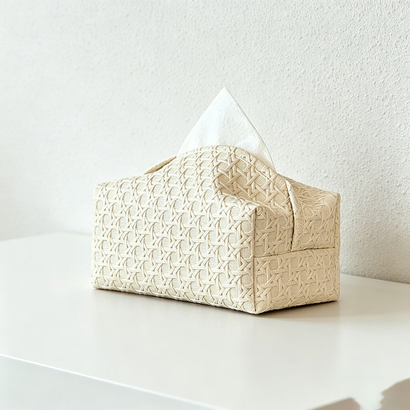 CouldNook Tissue Boxes-PU Leather Tissue Storage Box