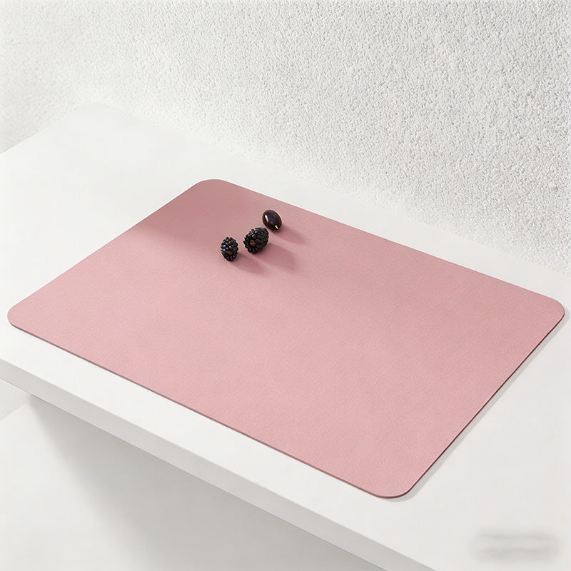 CouldNook Premium Faux Leather Placemat - Modern Waterproof & Wipeable PVC Table Mat