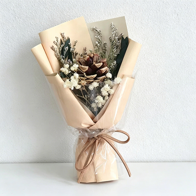 Mini Dried Flower Car Air Vent Clip, Preserved Fresh Flower Aromatherapy Diffuser with 2ml Perfume