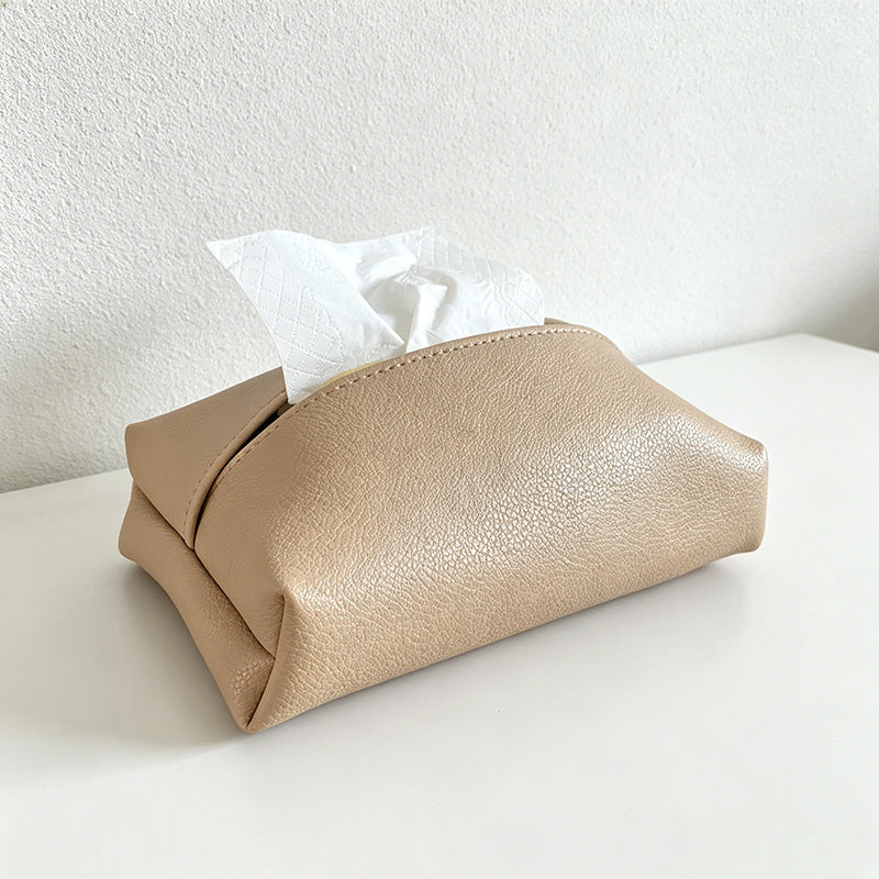 CouldNook Tissue Boxes-PU Leather Tissue Storage Box