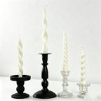 Spiral Taper Candle Set - Set Of 4 Assorted Twisted Candles in Gift Box