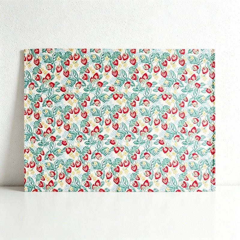 CouldNook Printed Cotton Tea Towel - Cottagecore Floral Dining Napkin
