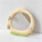 CouldNook Cute Peach-Shaped Vanity Mirror - Adjustable Desktop Makeup Mirror