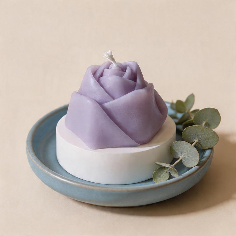 CouldNook Scented Candles - Handmade Sculpted Rose Shaped Candle