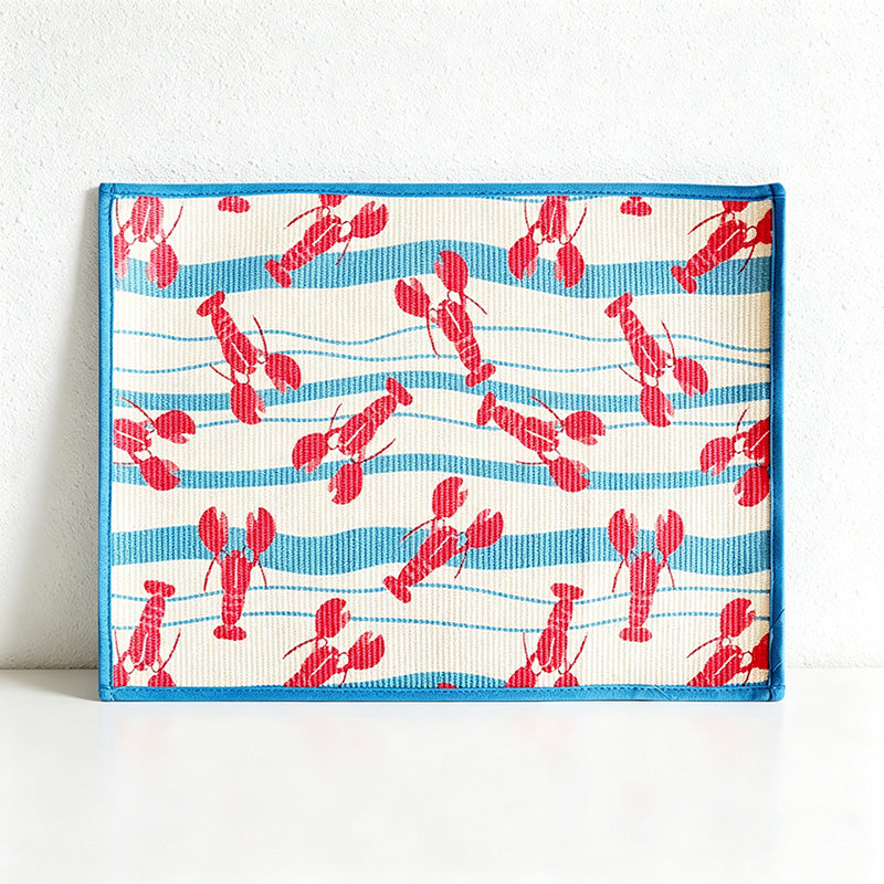 CouldNook Woven Dining Placemat - Mediterranean Coastal Print Mat