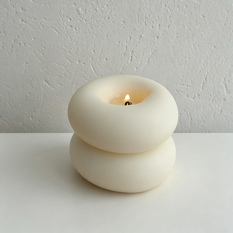 CouldNook Scented Candles - Modern Donut Shaped Sculpted Candle
