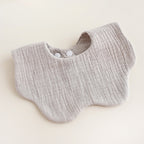 CouldNook Premium Muslin Cotton Baby Bib - Solid Morandi Petal Drool Apron(set of 10)