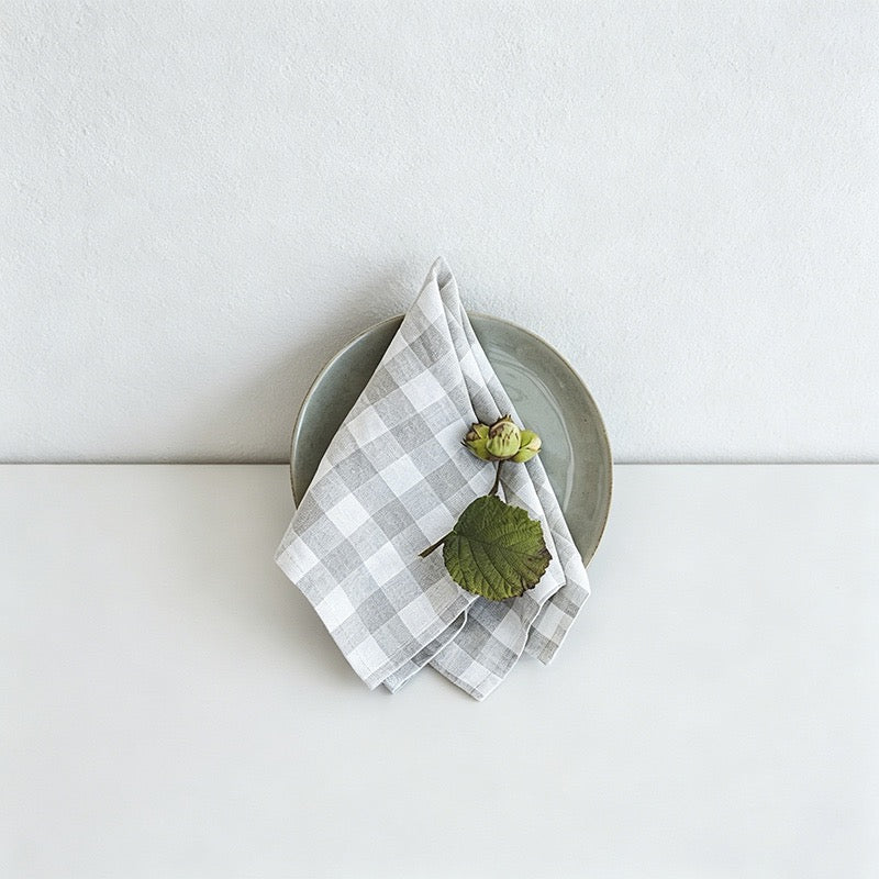 CouldNook Pure Linen Napkin - Premium Rustic Tea Towel (Small)