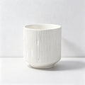 CouldNook Scented Candles - Vertical Striped Ceramic Wooden Wick Candle