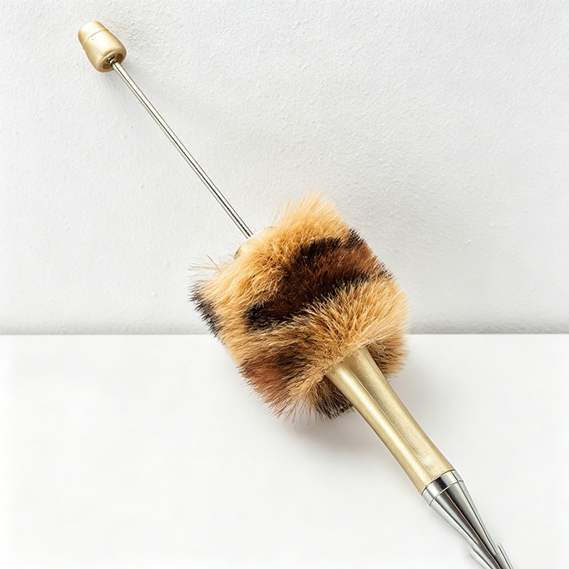 CouldNook Pen-Cute Pom Pom Beaded Ballpoint Pen DIY Creative Plush Ballpoint Pen for Gift & Office