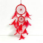 CouldNook Dreamcatcher-Double Ring Handmade Feather Dream Catcher Wind Chime