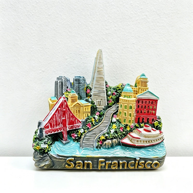 US Travel Souvenir Refrigerator Fridge Magnet - American Landmark Fridge Decor