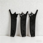 CouldNook Funny Long Cat Hanging Hand Towel - Super Absorbent Microfiber Towel
