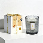 CouldNook Scented Candles - French Embossed Glass Scalloped Candle