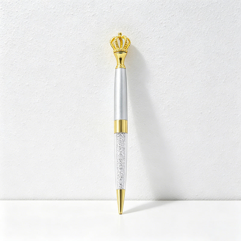 CouldNook Pen-Crown Top Retractable Metal Ballpoint Pen Cute Gift Pen for Students Office Wedding Favors