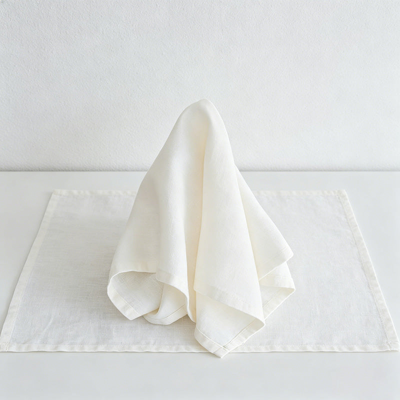 CouldNook 100% Pure Linen Napkin - Premium Rustic Table Cloth