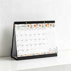 English 2026-2027 Wall Calendar - Floral Art Monthly Planner