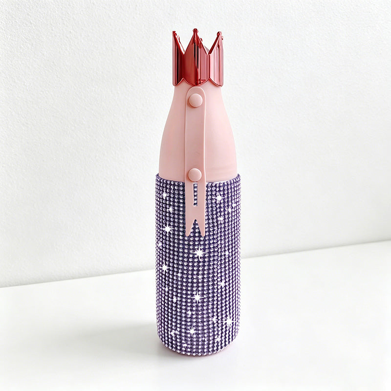 CouldNook Insulated Tumblers-12oz Rhinestone Stainless Steel Vacuum Insulated Crown Tumbler