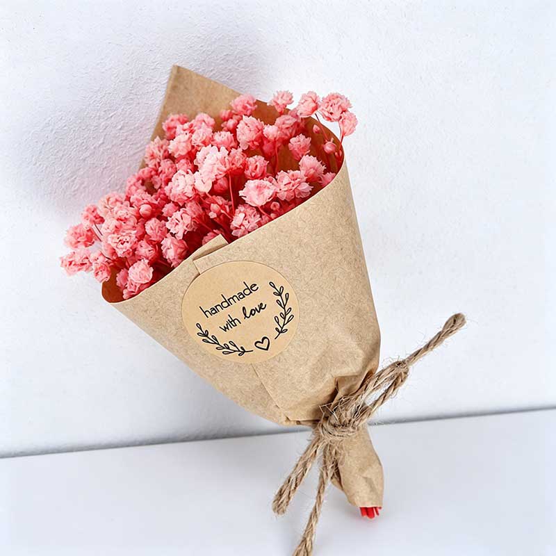 Mini Dried Baby's Breath Flower Bouquet - Preserved Gypsophila Eternal Flower