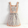 Floral Princess Apron - Polyester Backband Kitchen Apron