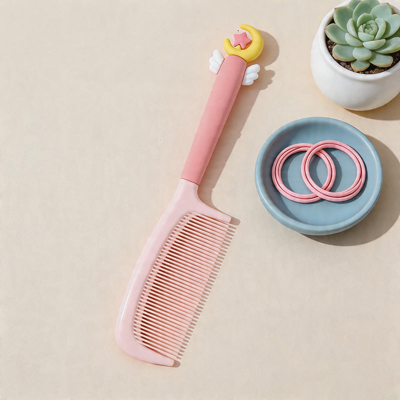 CouldNook Magical Fairy Wand Flat Comb - Aesthetic Pastel Styling Comb