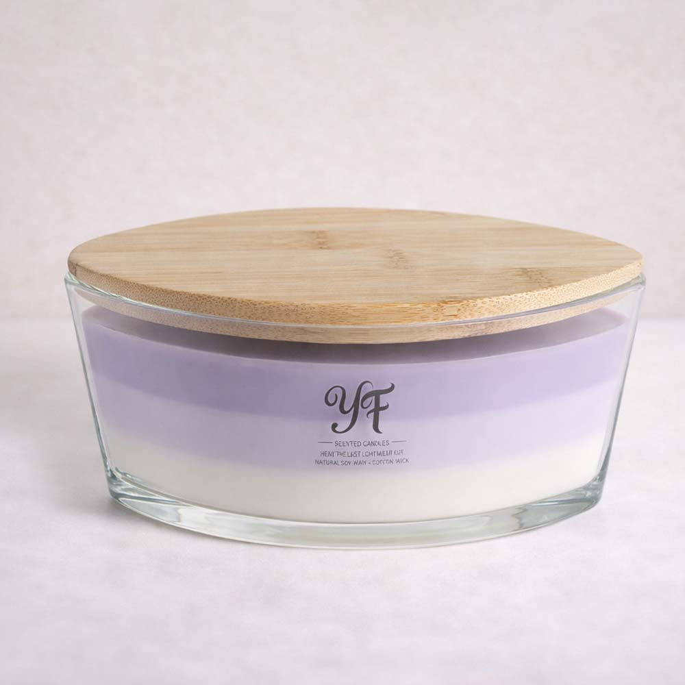 CouldNook Scented Candles - Large Wooden Wick Glass Bowl Candle