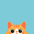 CouldNook Peeking Cat Sticky Notes - Cute Kawaii Desk Memo Pad