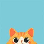 CouldNook Peeking Cat Sticky Notes - Cute Kawaii Desk Memo Pad