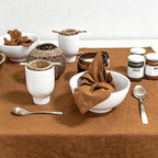 CouldNook 100% Pure Linen Napkin - Premium Rustic Table Cloth