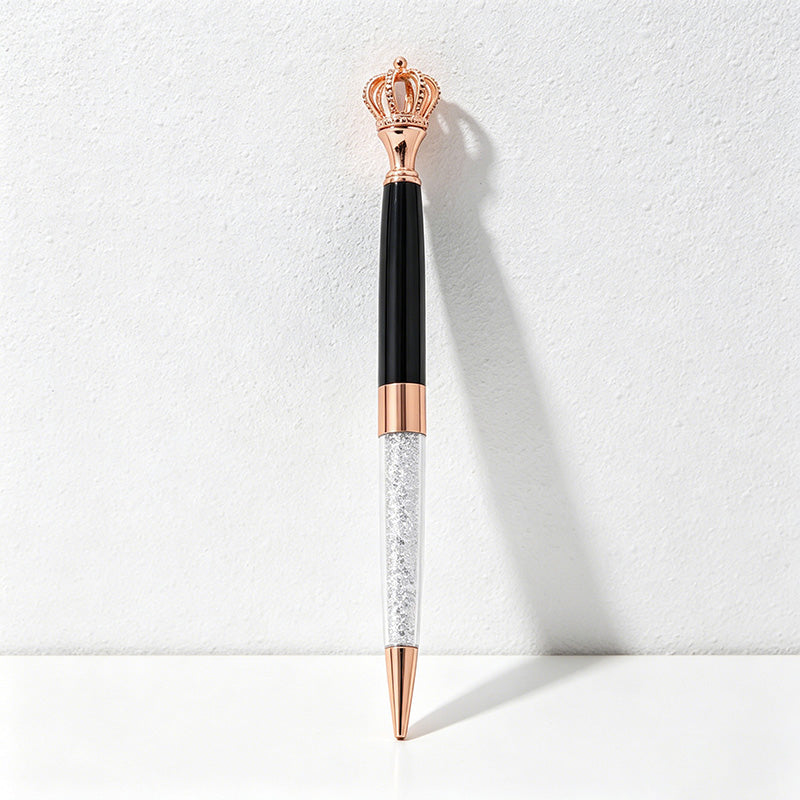 CouldNook Pen-Crown Top Retractable Metal Ballpoint Pen Cute Gift Pen for Students Office Wedding Favors