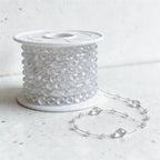 Clear Faceted Diamond Bead Garland Wall Decor - Crystal Style Chain
