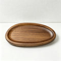 Acacia Wood Teardrop Serving Plates - 2 Sizes for Food, Tea & Stylish Display